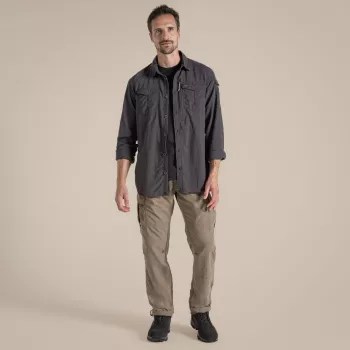 Craghoppers NosiLife Adventure LS Shirt III - negro pimienta - L