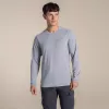 Craghoppers NosiLife Abel camiseta de manga larga - Soft Grey Marl - talla M