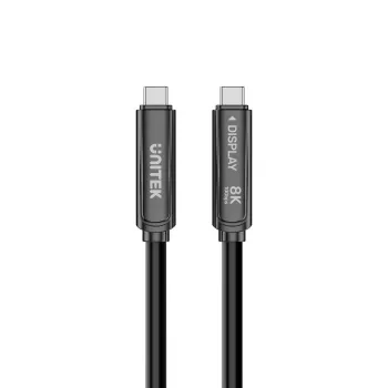 Unitek cable óptico activo USB-C 10Gbps PD60W 8K@30Hz 12m negro