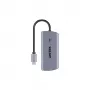 UNITEK hub multipuerto USB-C 6 en 1 | 3x USB-A 5Gbps | PD 100W | HDMI 4K@30Hz | RJ45 Gigabit Ethernet | Space Grey