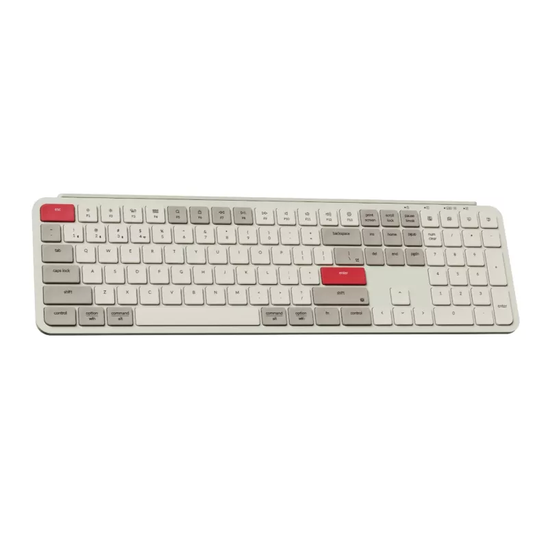 Keychron B6 Pro Ultra-Slim 100% teclado mecánico inalámbrico – Retro rojo