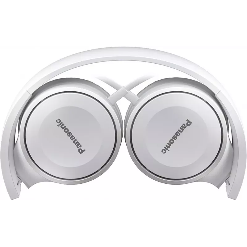 Auriculares on-ear Panasonic RP-HF100E-W, con cable, drivers de neodimio de 30 mm, plegables, blanco