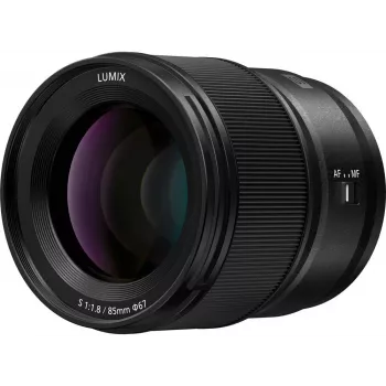 Objetivo Panasonic LUMIX S 85mm F1.8 (S-S85E) - focal fija L-Mount de formato completo para retratos y poca luz