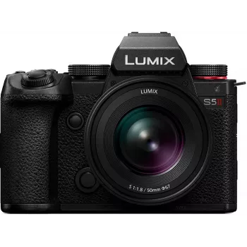 Cámara de sistema Panasonic Lumix DC-S5 Mark II con objetivo Lumix S 50mm f/1.8 - negra
