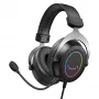 FIFINE H3 AmpliGame RGB Auriculares gaming over-ear con cable y micrófono desmontable, drivers de 50 mm, USB-A, Negro