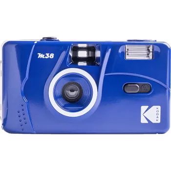 Kodak M38 Cámara de film reutilizable de 35mm con flash, enfoque fijo, Azul clásico