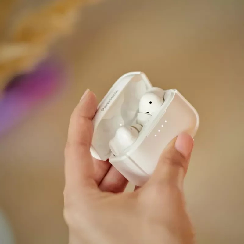 Panasonic RZ-B210WDE-W Auriculares in-ear True Wireless, Bluetooth 5.0, control táctil, Blanco