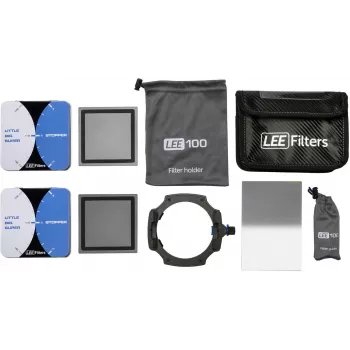 LEE Filters LEE100 Set de larga exposición: portafiltros LEE100, Big Stopper, Little Stopper y 0,6 ND Hard Grad (100LEK)