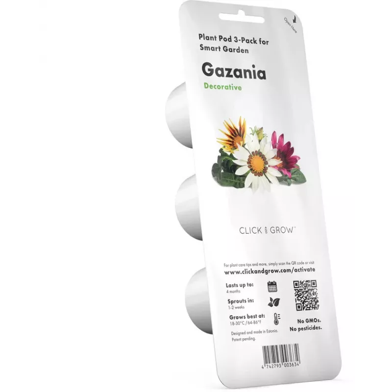 Cápsulas de gazania Click & Grow para Smart Garden, pack de 3 (SGR92X3)