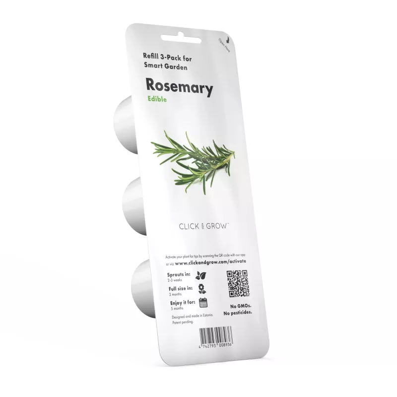 Click & Grow Smart Garden recambio de romero, 3 cápsulas de plantas (SGR51X3)