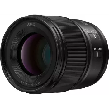 Panasonic Lumix S 100mm F2.8 Macro Objetivo, negro (S-E100E)