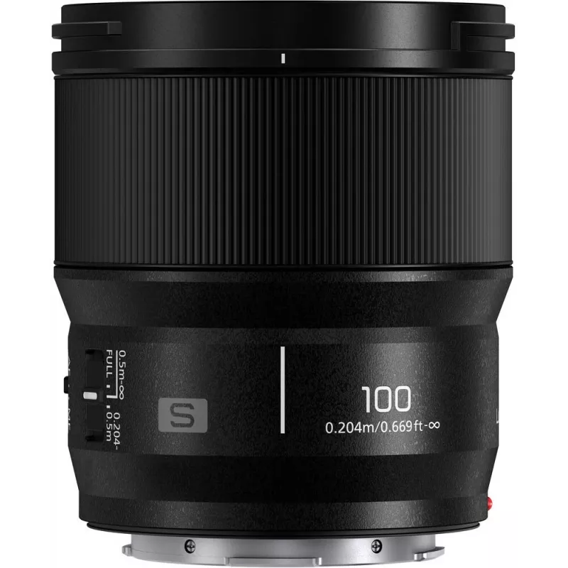 Panasonic Lumix S 100mm F2.8 Macro Objetivo, negro (S-E100E)