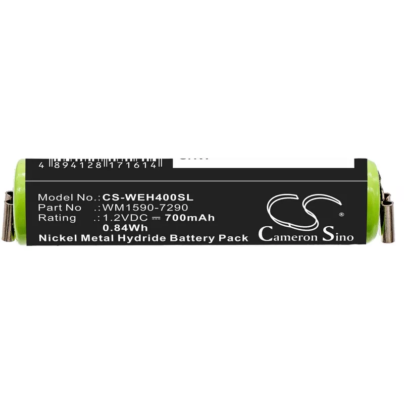 Cameron Sino batería de repuesto Ni-MH para Wella Bella Super Chromini, Contura, Moser Chromini, Wahl Super Taper y otros (1,2V, 1500mAh, WM1590-7290)