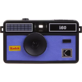 Kodak i60 cámara analógica de 35mm reutilizable, negro/Very Peri (DA00259)