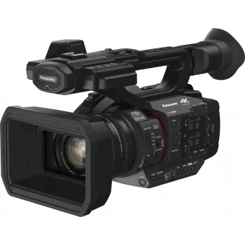Panasonic HC-X2E videocámara profesional 4K Ultra HD con objetivo Leica Dicomar 20x, Hybrid O.I.S.+ de 5 ejes, entradas XLR duales, 3G-SDI, Wi-Fi, doble ranura para tarjetas SD