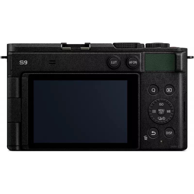Panasonic Lumix DC-S9E-G cámara de sistema full frame con sensor CMOS de 24,2MP, estabilizador de imagen de 5 ejes, vídeo 6K, L-Mount, verde oliva oscuro
