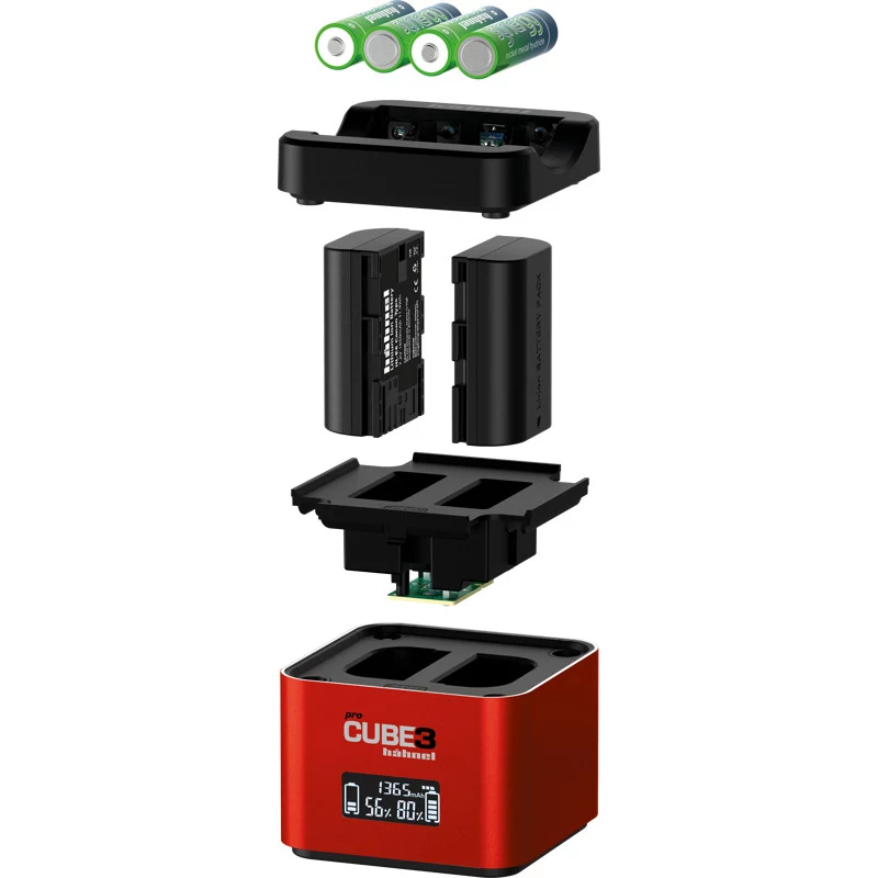 Hähnel ProCube 3 Twin cargador para cámaras Canon (1000 577.0)