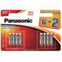Panasonic Pro Power pilas alcalinas AAA LR03 pack de 8 (6+2 de regalo)