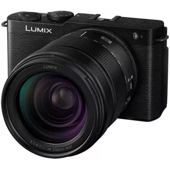 Panasonic Lumix DC-S9 cámara con kit de objetivo 28-200mm, negro intenso (DC-S9HE-K)