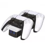 Venom Twin Docking Station - base de carga - 3 puertos de salida (2 x conector de base, USB)