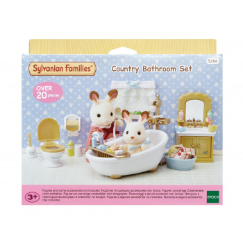 Sylvanian Families set de juego de muebles de baño estilo casita de campo