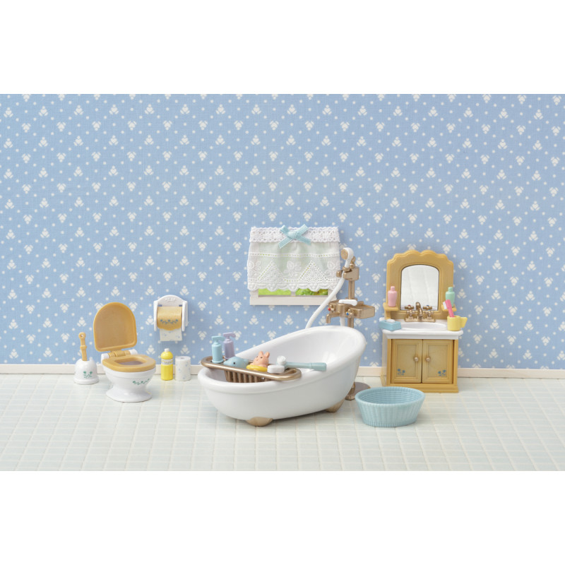 Sylvanian Families set de juego de muebles de baño estilo casita de campo