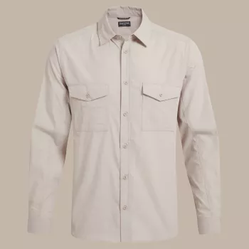 Craghoppers Kiwi II camisa de viaje de manga larga - Oatmeal - XL