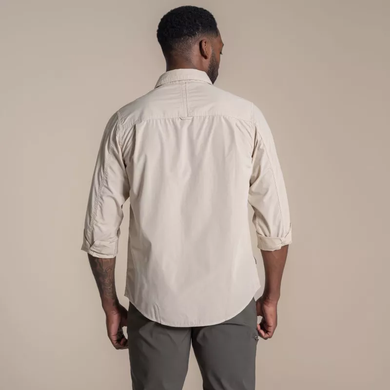 Craghoppers Kiwi II camisa de viaje de manga larga - Oatmeal - XL