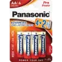 Panasonic Alkaline Power pilas AA LR6PPG/6BP pack 4+2 gratis (6 unidades)