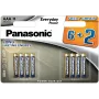 Panasonic Everyday Power pilas alcalinas AAA LR03 pack de 8 (6+2 GRATIS)