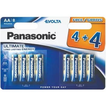 Panasonic Evolta LR6 pilas, 4+4 uds. (LR6EGE/8BW 4+4F)