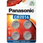 Panasonic CR2016 pila de botón de litio 3V - pack de 4 (CR-2016EL/4B)