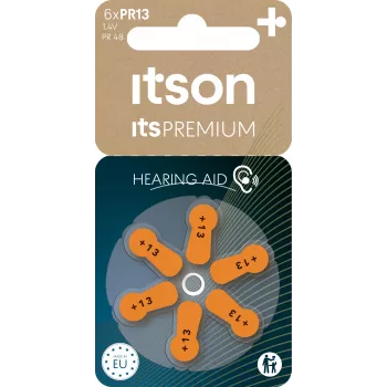 itson itsPREMIUM pila de zinc-aire para audífonos PR13IT/6RM (PR13(48)IT/6RM)