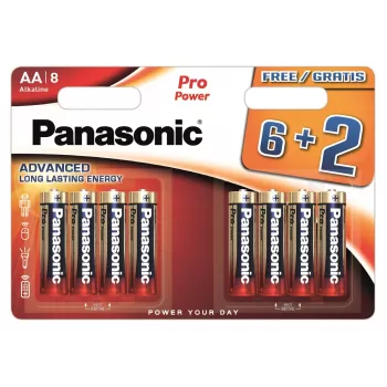 Panasonic Pro Power LR6 pilas, 6+2 uds. (LR6PPG/8B (6+2))