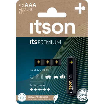 ITSON LR03IPR/4CP Pilas alcalinas AAA 1,5V pack de 4