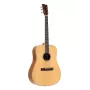 Stagg SA45 D-LW Guitarra acústica dreadnought – tapa de abeto natural con fondo y aros de tilo