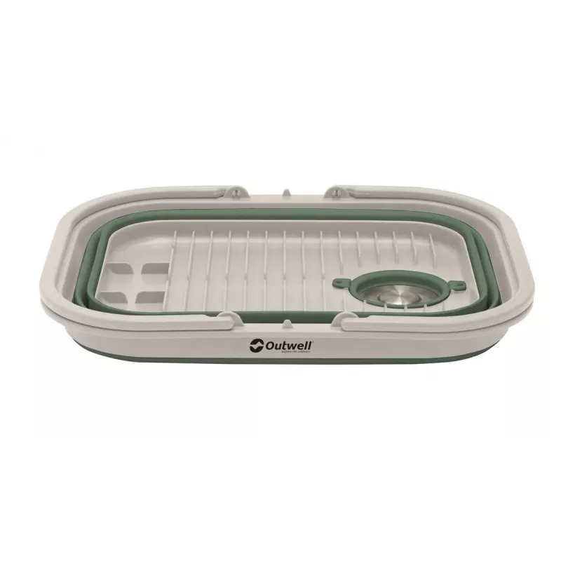 Outwell 651131 Depósito de agua plegable para camping 10L con grifo - Azul/Gris