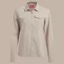 Craghoppers NosiLife Pro LS Shirt III camisa de viaje mujer - Soft Mushroom, XS