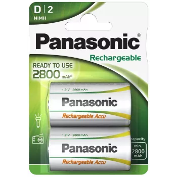 Panasonic HHR-1SRE/2B pilas NiMH AAA recargables (pack de 2, 750 mAh, 1,2 V)