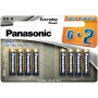 Panasonic Everyday Power pilas alcalinas AA LR6 blíster de 8 (6+2 de regalo)