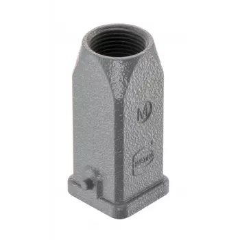 HARTING Han 3A Campana M20 salida de cable recta gris polvo 19200031440