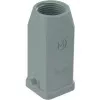HARTING Han 3A Campana M20 salida de cable recta gris polvo 19200031440