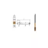 Machuelo M10 DIN-376B (6H) HSSE TN 800X - Machuelo de máquina helicoidal para agujeros pasantes