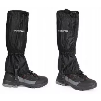 Polainas VIKING Triglav S/M negras - Polainas impermeables para senderismo y trekking con membrana Aqua Thermo Tex