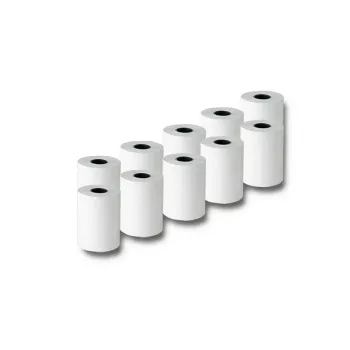 Rollo de papel térmico Qoltec 57 x 15 | 55g/m² | 10 unidades | sin BPA