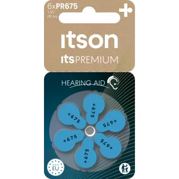itson itsPREMIUM pila de zinc-aire para audífonos PR675IT/6RM (PR675(44)IT/6RM)