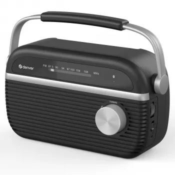 Radio despertador DENVER TRB-67B DAB+ y FM - Negro