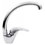 FERRO ELBA BEL4A Monomando de cocina, cromado, caño en U, giratorio 360°