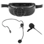 REBEL Sistema de micrófono karaoke portátil con Bluetooth 5.0, altavoz de 5W, distorsionador de voz y efectos de luz LED | LEC-MIK0041