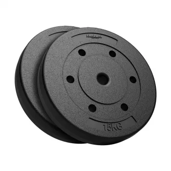 REBEL ACTIVE set de pesas de bitumen 2x15 kg, orificio 31 mm